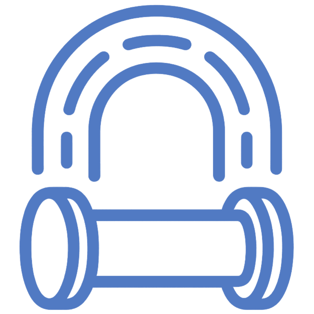 Blue pipe relining icon.