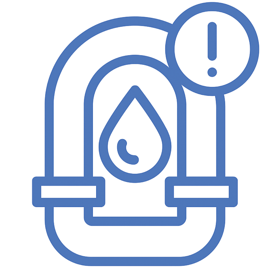 Emergency plumbing icon.