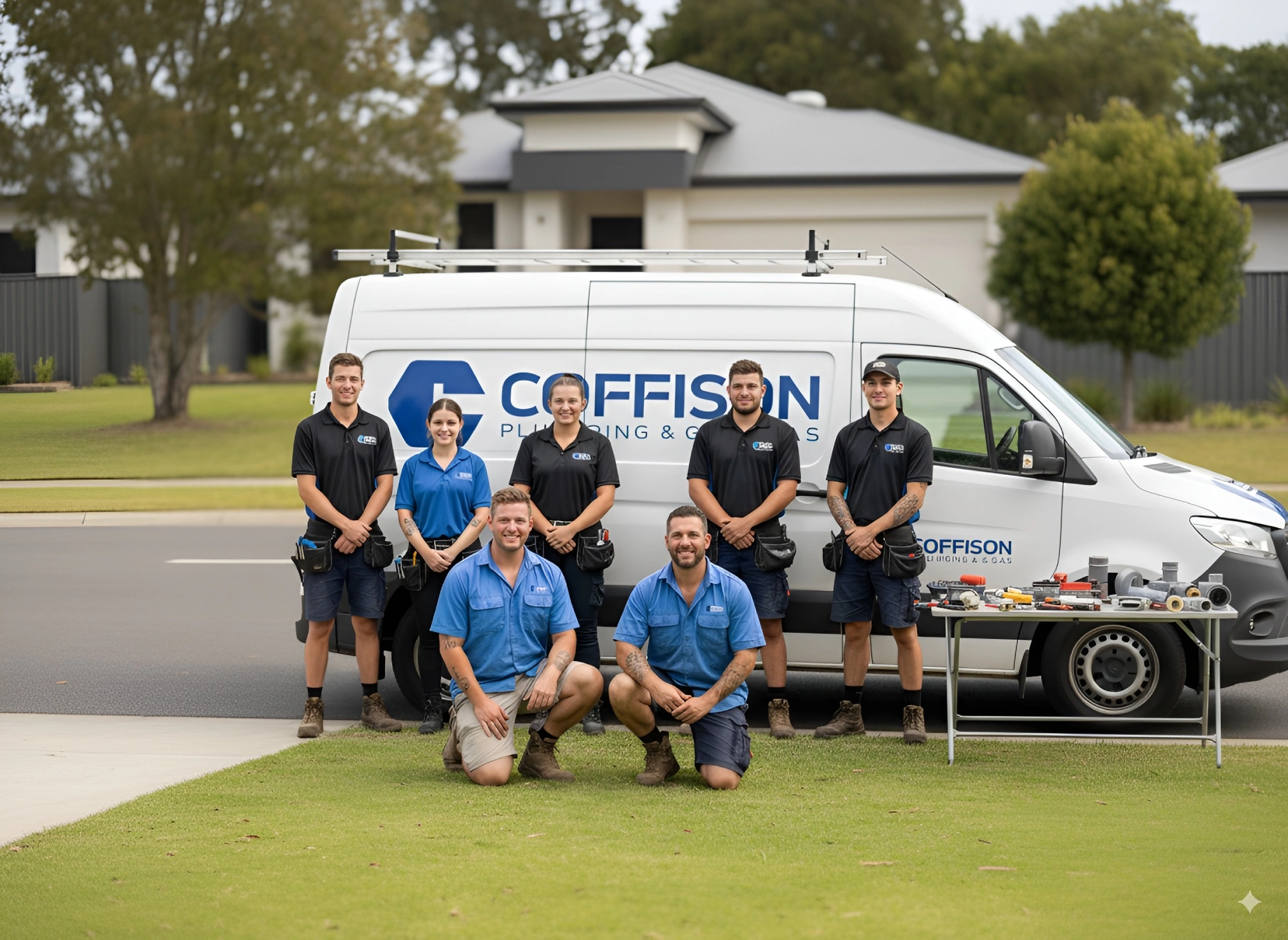 The Coffison Plumbing team