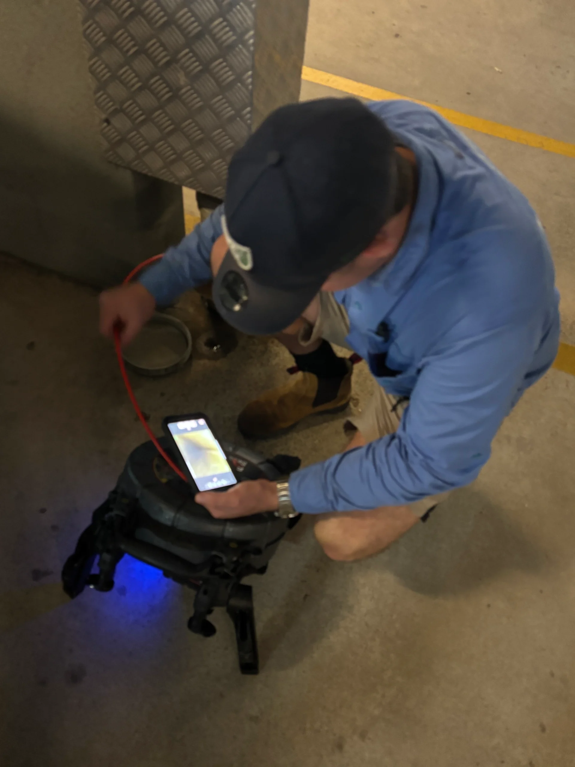 drain repair service with plumbing tools and fittings
