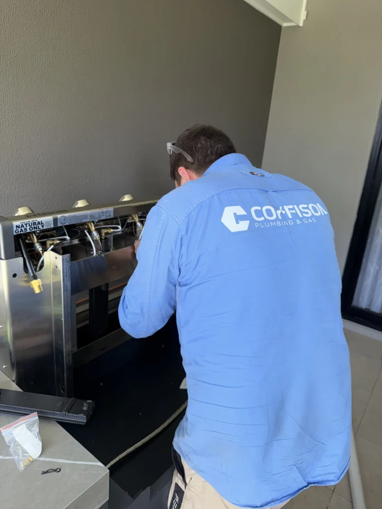 gas line installation service by licensed gas plumber